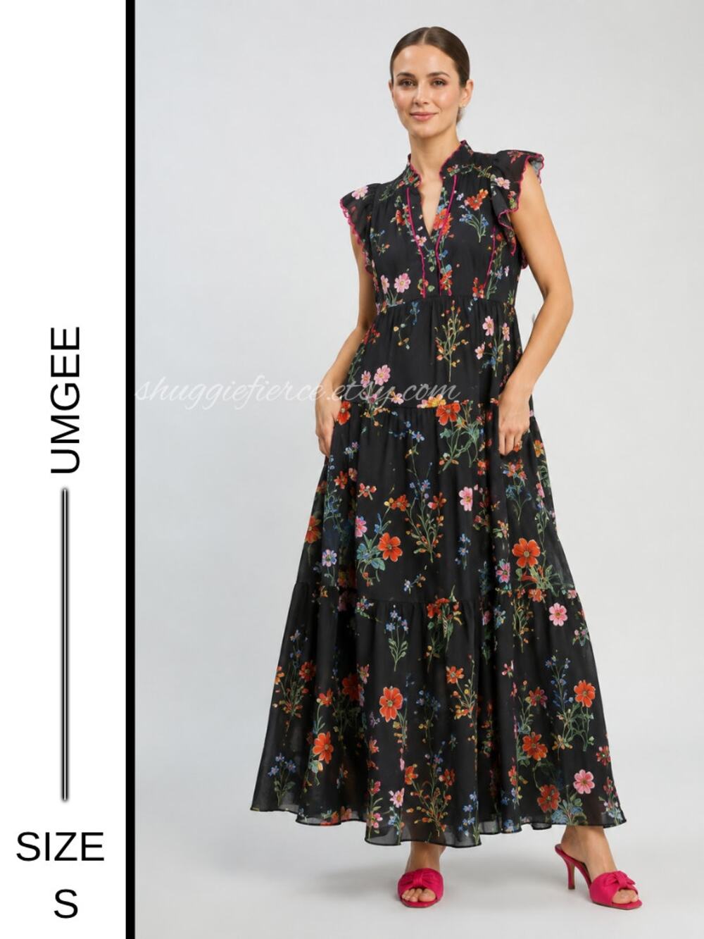 MSRP: $84 | ✨ Umgee Embroidered Floral Maxi Dress | Size S (Fits S–L) ✨
